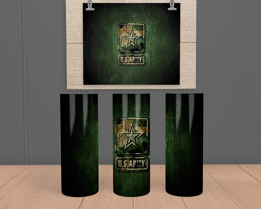 Army Camo- Stainless Steel Tumbler