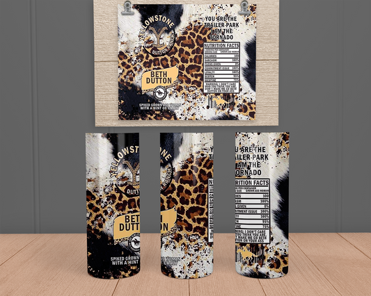 Yellowstone - Cheetah - Stainless Steel Tumbler