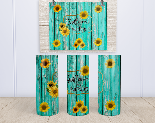 Sunflowers And Sunshine - Stainless Steel Tumbler